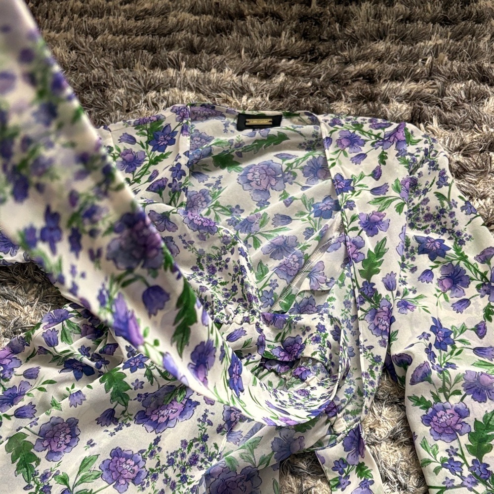 NWOT! Glamorous Alexia Admor Floral Kaftan, Size XS - Picture 4 of 6
